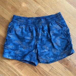 Columbia Blue Camo Hiking Shorts